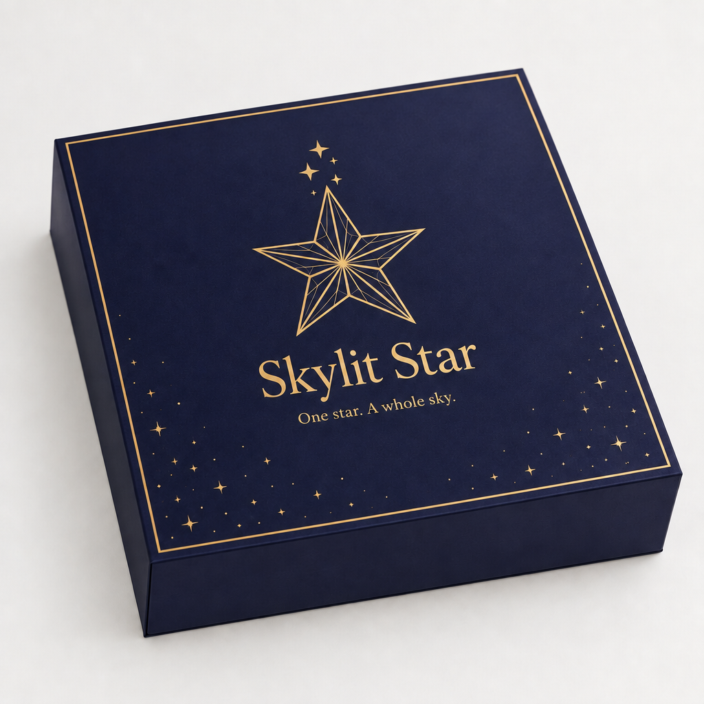 The Skylit Star gift box